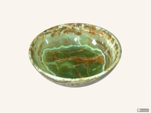 Bowl Green Onyx 8Inch - Khan Brothers Onyx Handicrafts